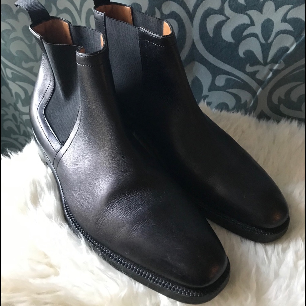 Ralph Lauren Kelton Black Calf Leather Boots